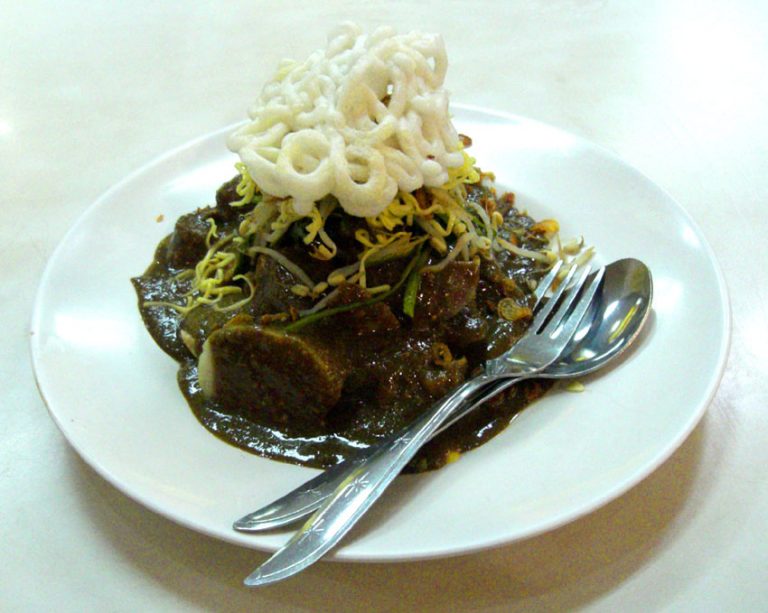 Rujak Cingur, made from buffalo snout is a specialty of Surabaya's version of Rojak! Photo: Gunkarta