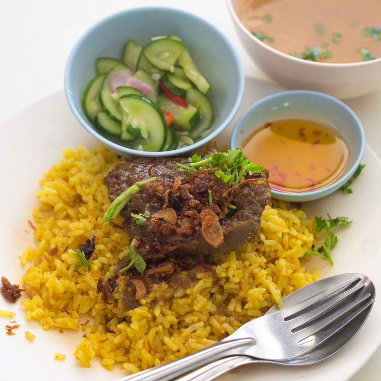 Thai Beef Biryani like this one is called Khao Mok Nuea. Have you tried one of these? 